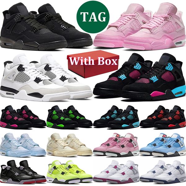 With Box Designer 4s Shoes Men Women 4 Bred Reimagined Orchid Military Black Cat Sail University Blue Red Pink Thunder White Oreo Cool Grey Midnight Navy mens trainer, Champagne
With Box Designer 4s Shoes Men Women 4 Bred Reimagined Orchid Military Black Cat Sail University Blue Red Pink Thunder White Oreo Cool Grey Midnight Navy mens trainer, Champagne