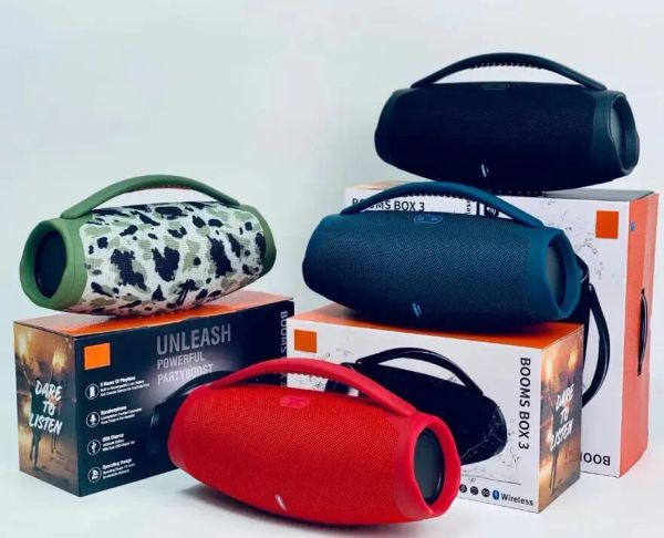 Nice Sound Boombox3 Bluetooth Speaker Stere 3D HIFI Subwoofer Handsfree Outdoor Portable Stereo Subwoofers With Retail Box
Nice Sound Boombox3 Bluetooth Speaker Stere 3D HIFI Subwoofer Handsfree Outdoor Portable Stereo Subwoofers With Retail Box
