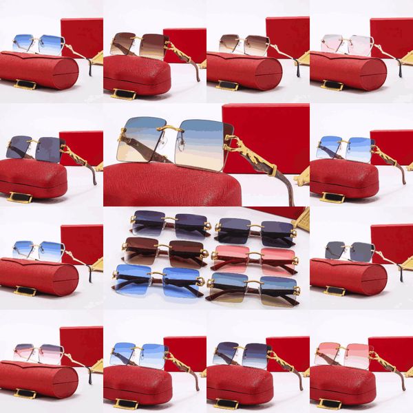 Classic Frameless Optical Rectangle Lens Sunglasses Eyeglasses Goggle Leopard Rimless Gold Metal Wooden Legs Vintage Women Mens Summer Outdoors Travel Eyewear
Classic Frameless Optical Rectangle Lens Sunglasses Eyeglasses Goggle Leopard Rimless Gold Metal Wooden Legs Vintage Women Mens Summer Outdoors Travel Eyewear