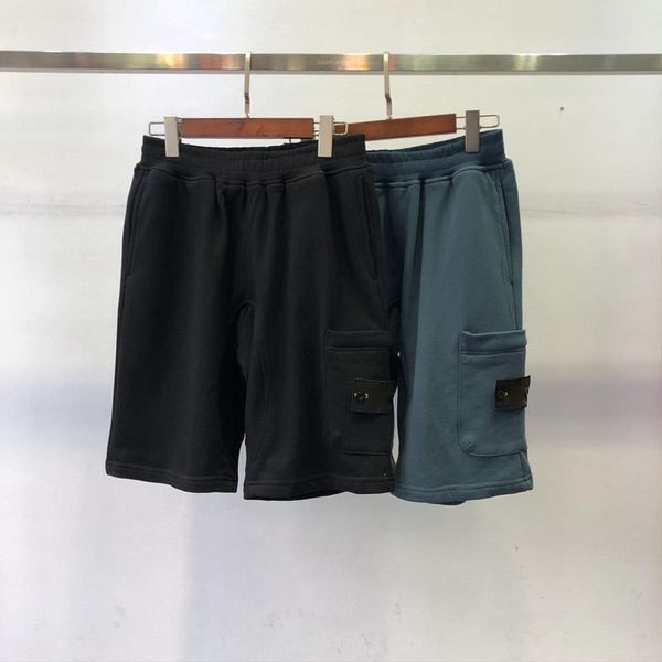 

Designer Pocket men Shorts Casual Cotton Male Sweatpants Sweatshorts Outdoor Summer tracksuit Pants M-XXL, Grey blue