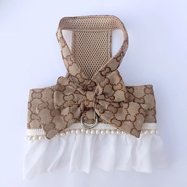 Designer Dog Cat Harnesses brown pink Classic Letter Bow Sweet Pet Skirt Can Pull Chest and Back Fadoubi Bear Cute Clothing XS-XL, Black
Designer Dog Cat Harnesses brown pink Classic Letter Bow Sweet Pet Skirt Can Pull Chest and Back Fadoubi Bear Cute Clothing XS-XL, Black