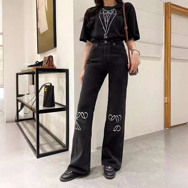 womens jeans designer jeans women loee 2024 Trendy brand letter logo printed wide leg fashionable casual jeans Slimming comfortable, Black
womens jeans designer jeans women loee 2024 Trendy brand letter logo printed wide leg fashionable casual jeans Slimming comfortable, Black