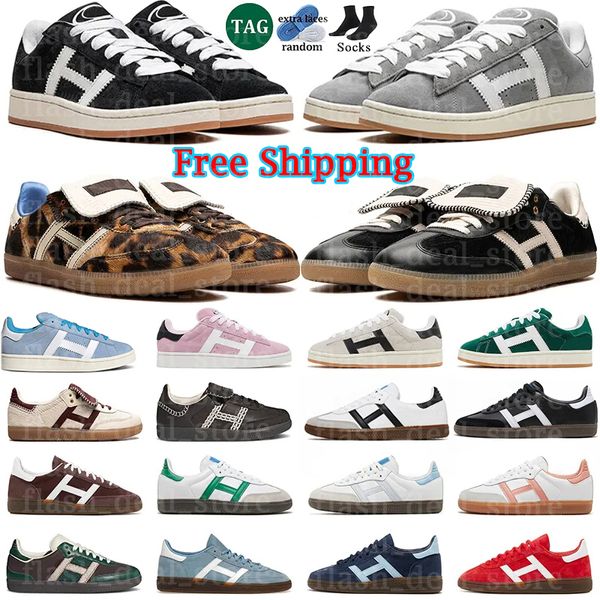 

Free shipping Designers og shoes for men women vegan adv 00s grey gum shoe spezial sneakers Pony leopard black white bright blue clear pink green mens trainer size 36-45, Color 9