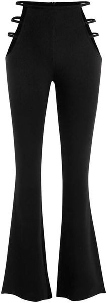 ZAFUL Women's High Waist Cut Out Pants Ladder Bootcut Textured Flare Pants Wide Leg Night Out Pants, Black
ZAFUL Women's High Waist Cut Out Pants Ladder Bootcut Textured Flare Pants Wide Leg Night Out Pants, Black