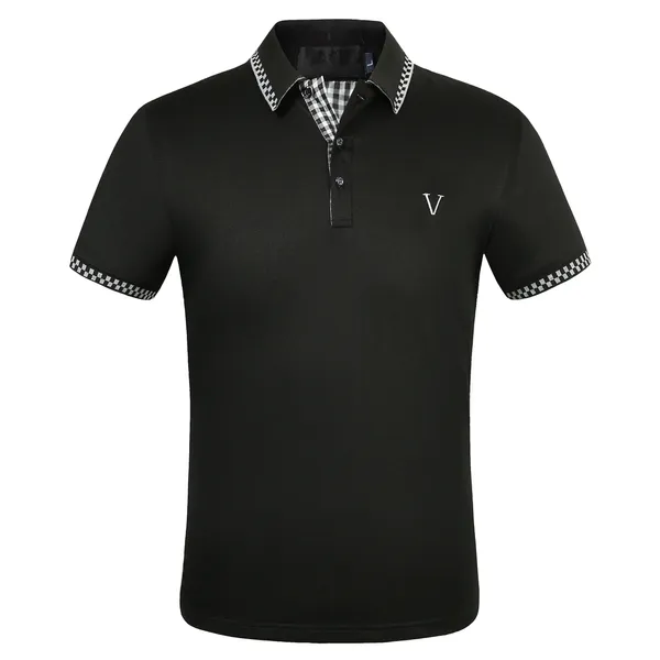 

mens polos t shirt fashion embroidery short sleeves tops turndown collar tee casual polo shirts, #2