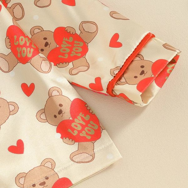 Baby Girl Two Piece Valentine S Day Pajamas Set Lapel Button Down Long Ruffled Hem Shirt Top Pants Sleepwear 240325, Gold
Baby Girl Two Piece Valentine S Day Pajamas Set Lapel Button Down Long Ruffled Hem Shirt Top Pants Sleepwear 240325, Gold