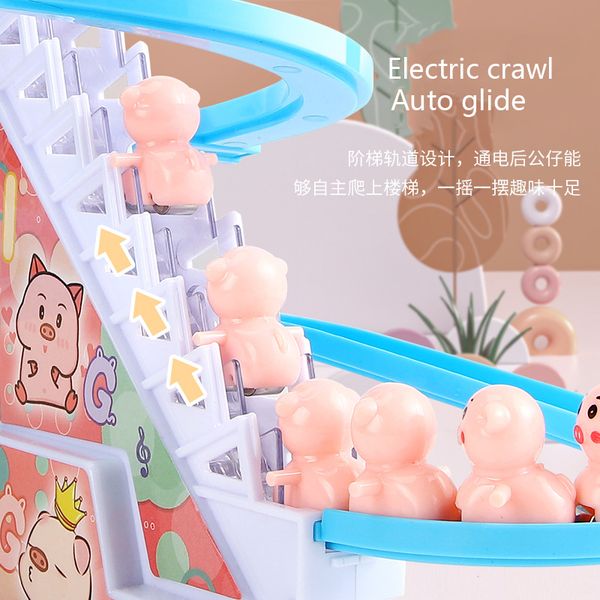 Duck Electric Climbing Stairs Slides Set with LED Flashing Lights Music Race Car Tracks Roller Coaster Kids Educational Toys
Duck Electric Climbing Stairs Slides Set with LED Flashing Lights Music Race Car Tracks Roller Coaster Kids Educational Toys
