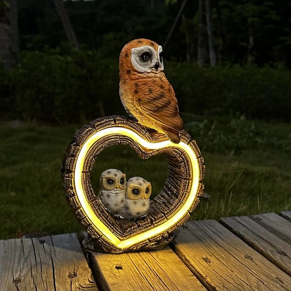 Solar Resin Owl Love Decorative Animal Ornaments Outdoor Garden Landscape Arrangement Light 240320
Solar Resin Owl Love Decorative Animal Ornaments Outdoor Garden Landscape Arrangement Light 240320