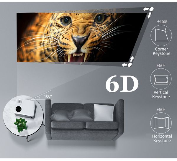WZATCO C6A 300inch Android 9.0 WIFI 5G Full HD 1920*1080P LED Projector Video Proyector Home Theater Cinema Smart Phone Beamer
WZATCO C6A 300inch Android 9.0 WIFI 5G Full HD 1920*1080P LED Projector Video Proyector Home Theater Cinema Smart Phone Beamer