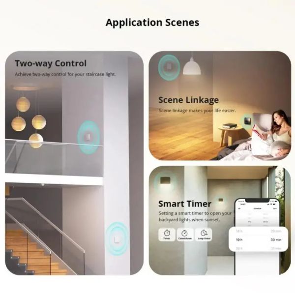 SONOFF ZBMINI L2 ZigBee Mini DIY Smart Switch No Neutral Wire Required Light Relay Module For Alice Alexa Google Home Smartthing