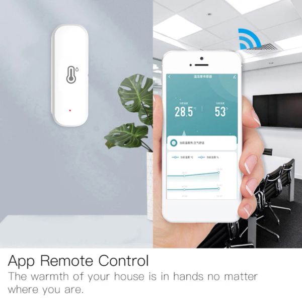 Tuya Smart WIFI Temperature And Humidity Sensor Indoor Hygrometer Thermometer Smart Life Control Support Alexa Google Assistant