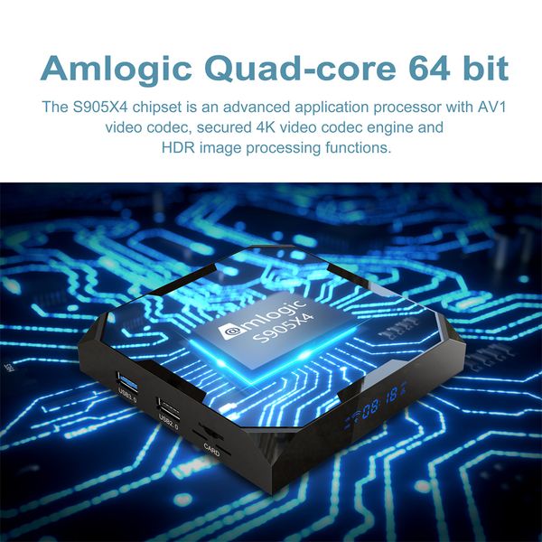 New S905X4 X96 Max Plus Ultra 8K TV Box Smart Android 11 4G 32GB Quad Core Dual Wifi AV1 BT 5G 4GB 64GB Media Player Set Top Box