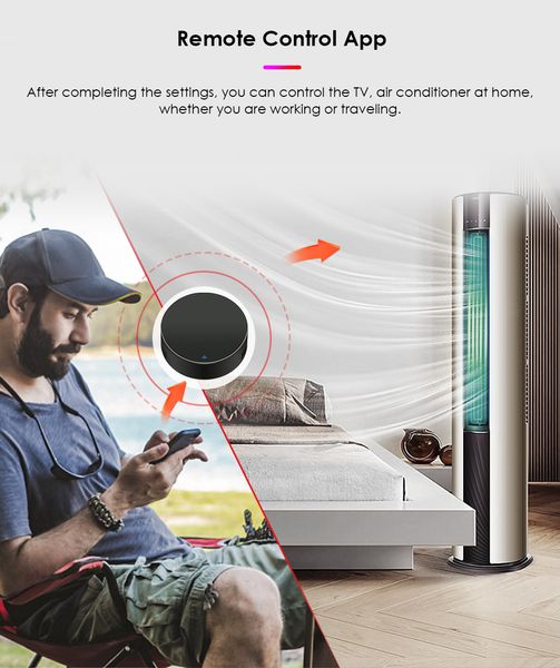 Smart WIFI IR Remote Control Universal Infrared Tuya Smart Home Remote Controller For TV DVD AUD AC Works With Alexa Google Home