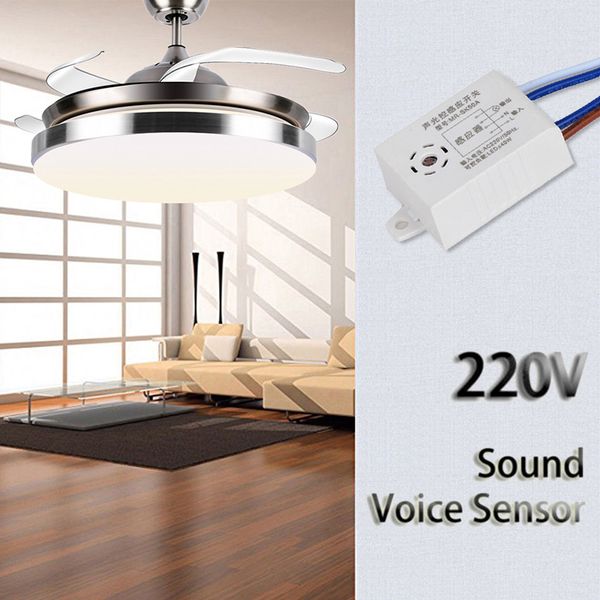 CORUI Smart Sound Voice Light Switch Sensor Automatic Auto On Off Switch Accessories 220V Detector Switch Living Room Bedroom