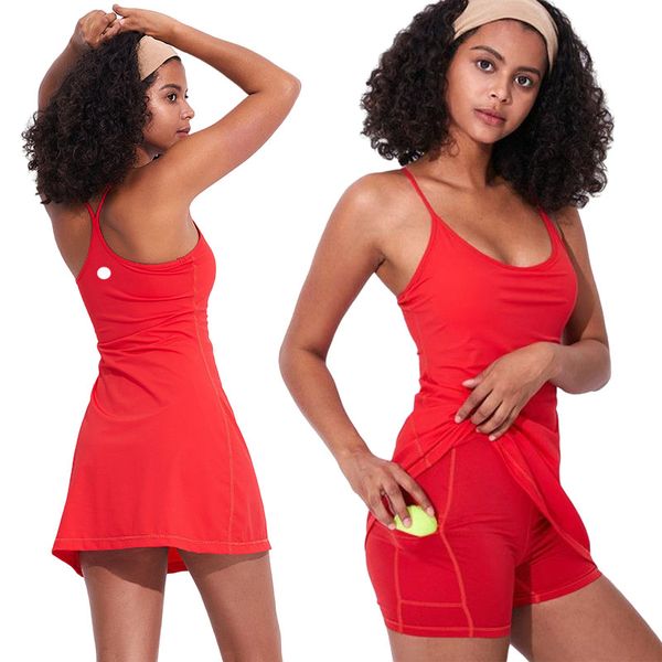 Tennis Lu Lemen Dress Yoga Outfit Exercise Chest Pad Lined Pockets Shorts Dresses Golf Gym Slip Fiess Women Ort052 Es, Pink
Tennis Lu Lemen Dress Yoga Outfit Exercise Chest Pad Lined Pockets Shorts Dresses Golf Gym Slip Fiess Women Ort052 Es, Pink