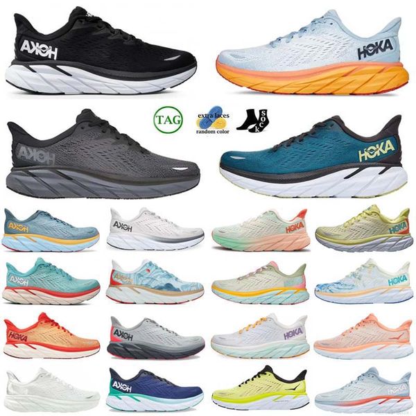 

Hokka One Bondi 8 Running Shoes Womens Platform Sneakers Clifton 9 Men Blakc White Harbor Mens Women Trainers Runnners 36-48, Color 20