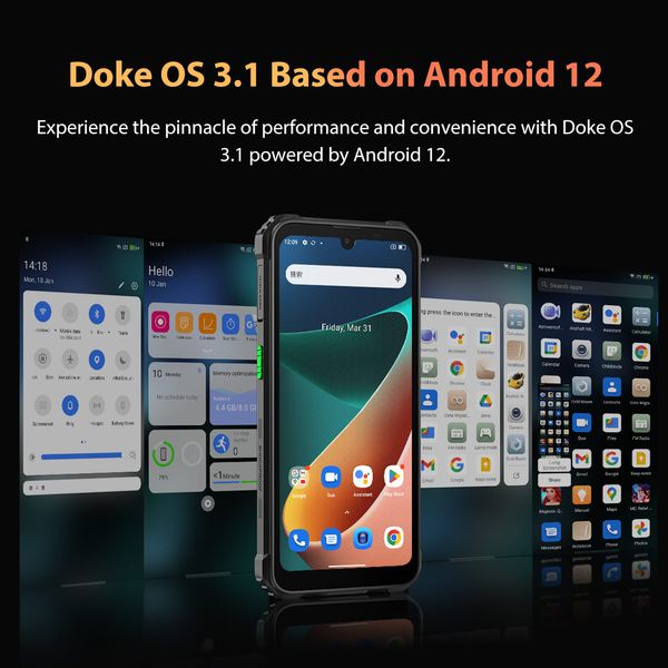 BV5300 BLACKVIEW Pro ArcSoft Rugged Smartphone 4GB 64GB Octa Core Android 12 Mobile Phone 13MP 6580mAh 6.1 Inch NFC Cellphone 6