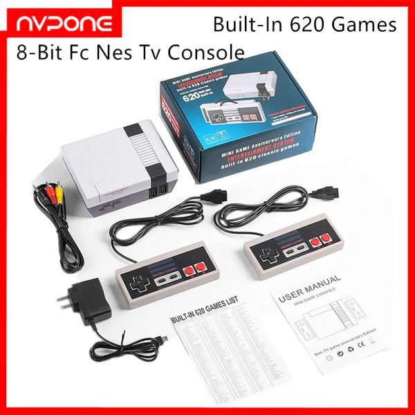 Retro Game Console Classic Mini Video Game System Built-In 620 Games 8-Bit Fc Nes Tv Console for Adults and Mini Game Gamepad