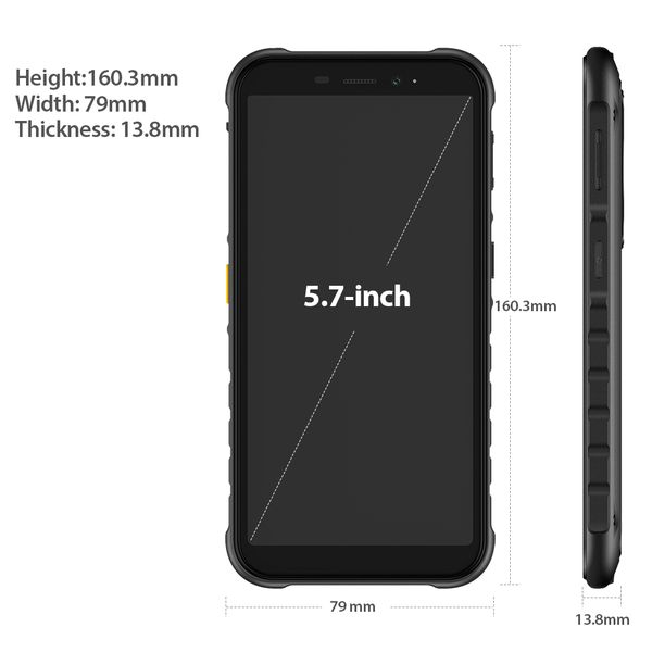 Armor Ulefone X8 4GB+64GB Rugged Waterproof Smartphone Android11 5.7-inch Cell Phone ip68 Octa-core NFC 4G LTE Mobile Phone