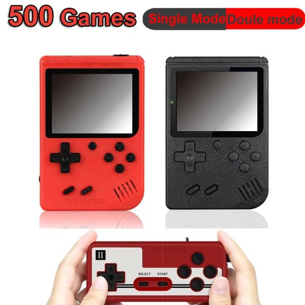 Retro Portable Mini Video Game Console 8-Bit 3.0 Inch LCD Game Player Built-in 500 games AV Handheld Game Console For Kids Gift