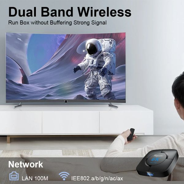 Magcubic Android 12 TV 2025 BOX 2.4G&5.8G Wifi6 16G 32G 64G 128G 6k new 4k 3D TV receiver Media player HDR+ High Qualty Very Fast Box