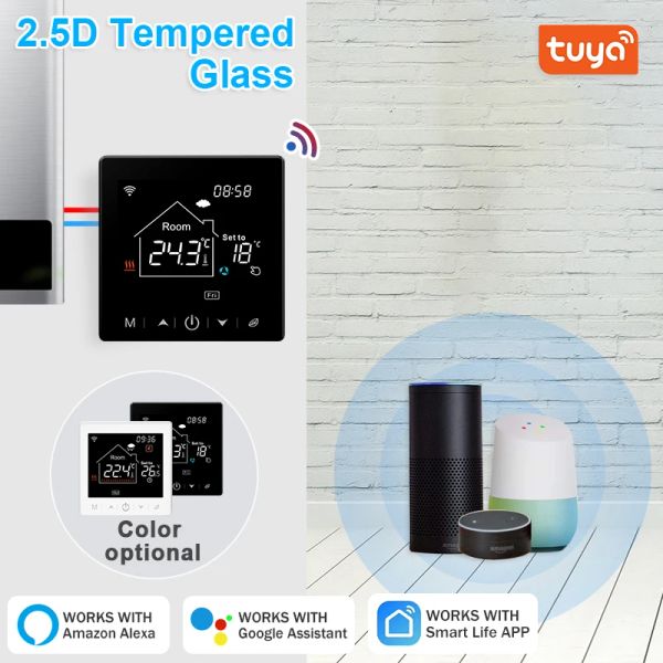 Tuya Smart Wifi Room Thermostat Electric Floor Heating Cable Programmable Temperature Controller 16A Google Home Smart Life