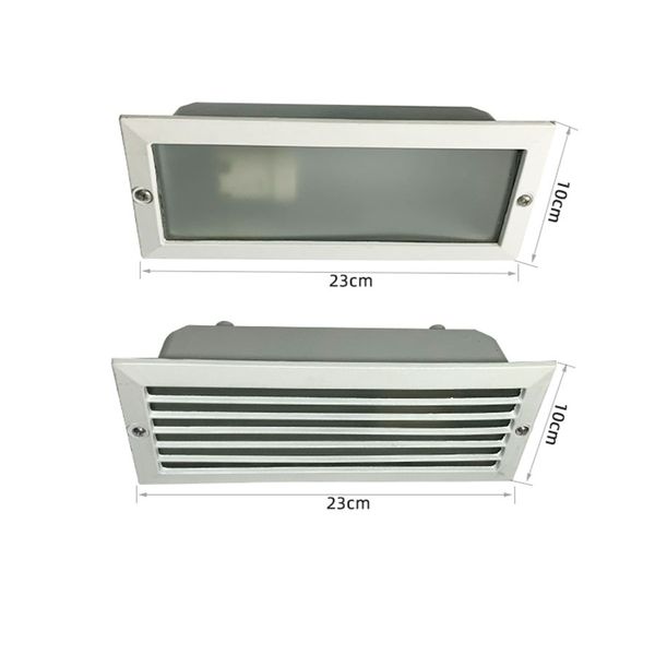 Novelty E27 Led new Step Light Outdoor Aluminum Embedded Stair 2025 Lamp Wall Corner Lamp Waterproof Recessed Aisle Staircase Light