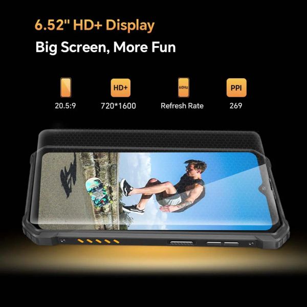 Rugged Oukitel WP23 Cell phones Android 13 10600mAh Smartphone 4GB 64GB 6.52 HD+Display Mobile Phone 13MP Rear Camera NFC 6 MP, Black
Rugged Oukitel WP23 Cell phones Android 13 10600mAh Smartphone 4GB 64GB 6.52 HD+Display Mobile Phone 13MP Rear Camera NFC 6 MP, Black