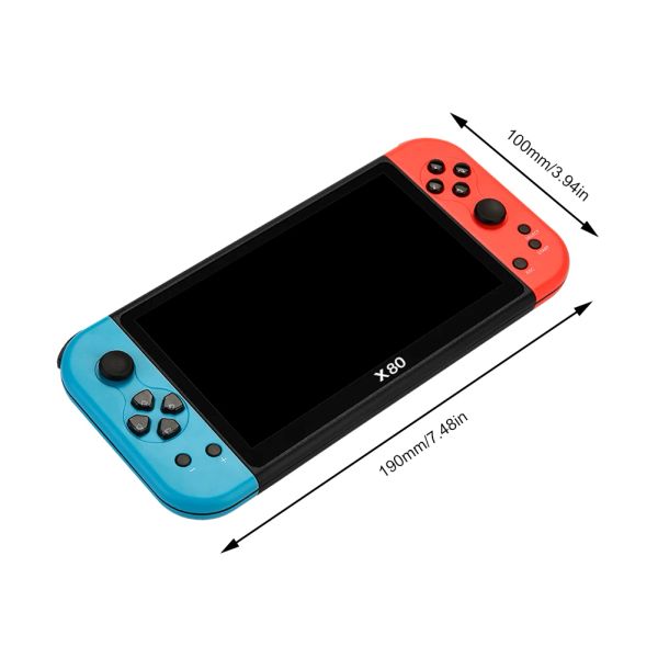 Retro Video Game Console Player 20000+Games Mini Arcade Video Games USB Charging Portable Handheld Video Game for Boys Girls