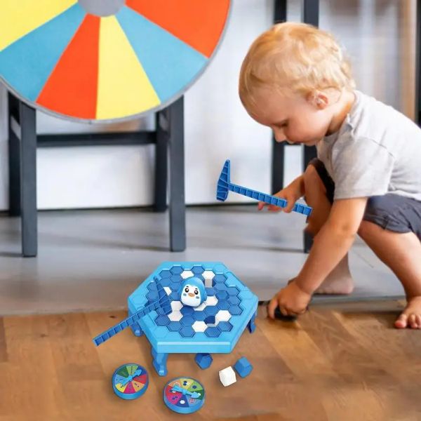 Ice Block Breaking Game Toy Parent-child Interactive Multiplayer Penguin Trap Fun Board Party Table Puzzle Game Toy For Kids