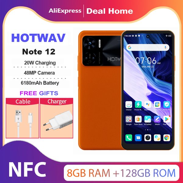 Stock In HOTWAV Note 12 Smartphone 6.8'' HD+ Android 13 8GB+128GB Octa-Core Mobile Phone 48MP NFC 6180mAh 20W Charging Cellphone 8GB+8GB, Black
Stock In HOTWAV Note 12 Smartphone 6.8'' HD+ Android 13 8GB+128GB Octa-Core Mobile Phone 48MP NFC 6180mAh 20W Charging Cellphone 8GB+8GB, Black