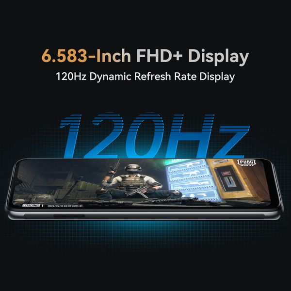 Cubot X70 Smartphone Android 13 Helio G99 Octa-Core 120Hz 6.583 Inch Screen 24GB+256GB, 100MP Camera NFC, Black
Cubot X70 Smartphone Android 13 Helio G99 Octa-Core 120Hz 6.583 Inch Screen 24GB+256GB, 100MP Camera NFC, Black