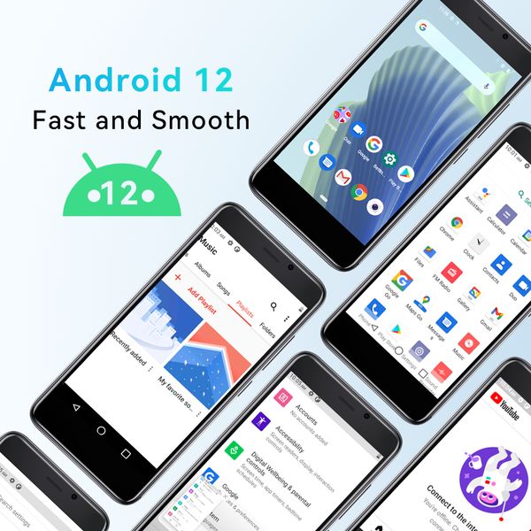 J20 Cubot 4-Inch Mini Smartphone 16GB ROM (128GB Extended) Dual SIM Dual 4G Celulares Android 12 Mobile Phones 2350mAh Cellphone