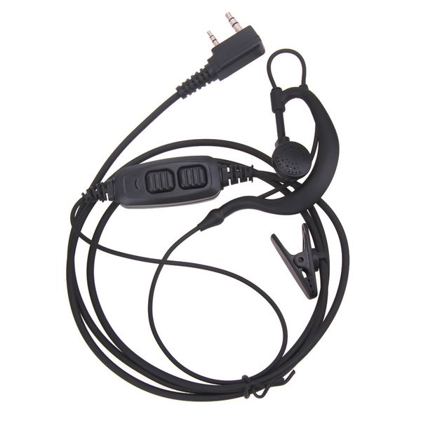 2 pin dual ptt earpiece headset mic for baofeng radios uv82 uv8d walkie talkies accessories