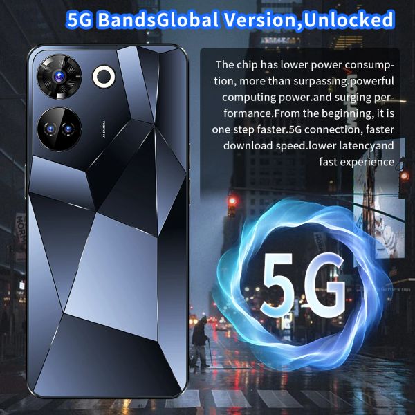 Mobile C20 Pro Phones 7.3 HD Screen SmartPhone Original 5G Dual Sim Celulares Android Unlocked 108MP 8000mAh Cell Phone, Black
Mobile C20 Pro Phones 7.3 HD Screen SmartPhone Original 5G Dual Sim Celulares Android Unlocked 108MP 8000mAh Cell Phone, Black