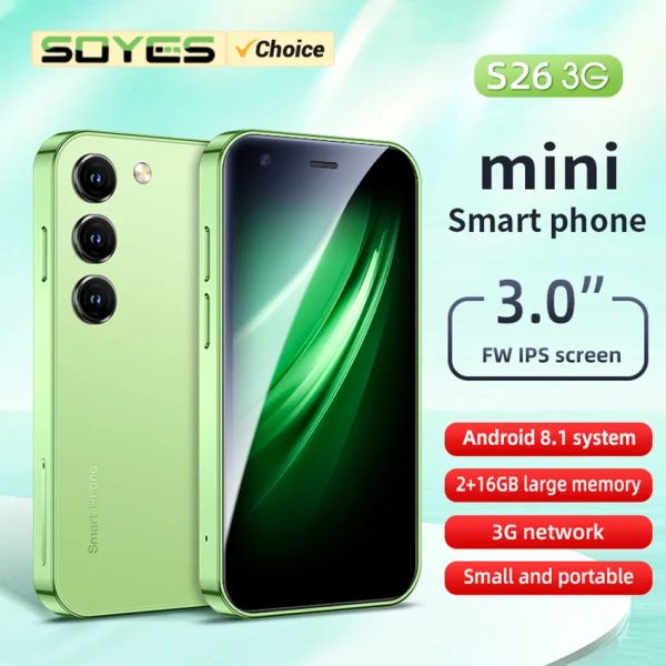 S26 SOYES Ultra-thin Smartphone 2GB RAM 16GB ROM Android8.1 Dual SIM Standby 1000mAh 3G Network Compact Mobile Phone, Black
S26 SOYES Ultra-thin Smartphone 2GB RAM 16GB ROM Android8.1 Dual SIM Standby 1000mAh 3G Network Compact Mobile Phone, Black