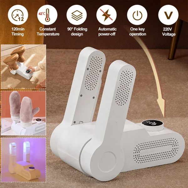 New Shoes Dryer Folding Smart Constant Temperature Fast Dryer Heater Deodorizer Dehumidifier Device Gloves Boots Drier Machine