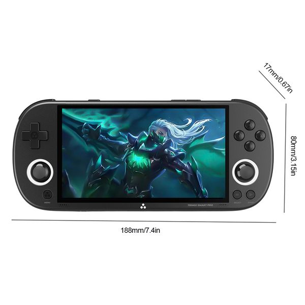 Trimui Smart Pro Retro Handheld Video Game Console 4.96 Inch Screen Game Console With 10000+ Games 5000mAh Portable Game Console