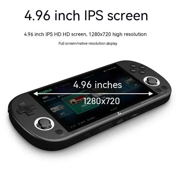 Trimui Smart Pro Handheld Game 4.96 Inch 720p Hd Ips Screen Console Retro Arcade Recreational Machine Game Player Kids Gifts