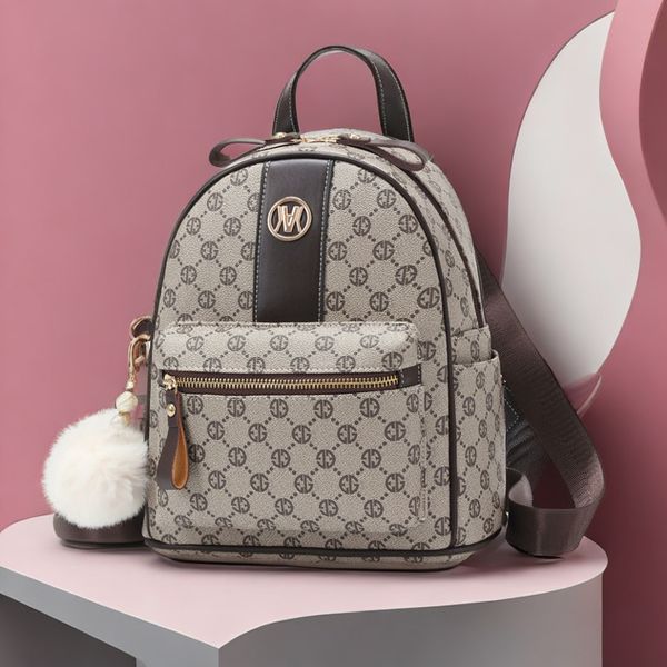 Factory outlet women shoulder bag lightweight wear-resistant printed contrast leather leisure travel backpack sweet and lovely fur ball pendant fashion handbag, Image colors
Factory outlet women shoulder bag lightweight wear-resistant printed contrast leather leisure travel backpack sweet and lovely fur ball pendant fashion handbag, Image colors