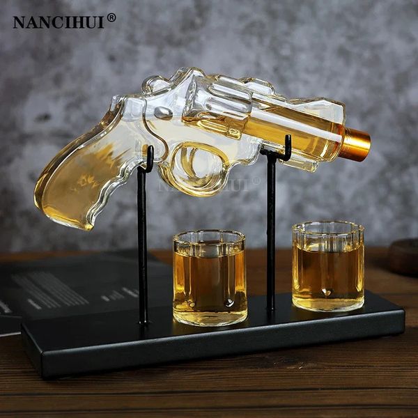 Revoer glass decanter whiskey set wine dispenser bar drinking container Pistol shaped bottle Exquisite mens gifts 240429
Revoer glass decanter whiskey set wine dispenser bar drinking container Pistol shaped bottle Exquisite mens gifts 240429