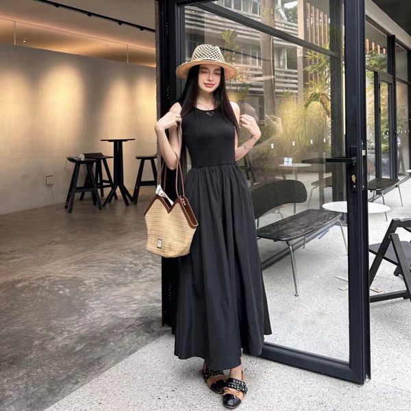 designer dresses for women prd Summer new slim fit black sleeveless dress high quality
designer dresses for women prd Summer new slim fit black sleeveless dress high quality
