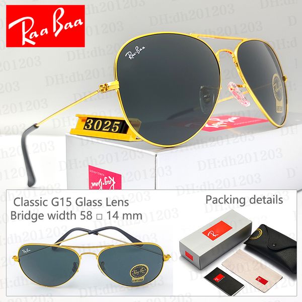 Designer Sunglasses Ray 3025 Mens Polarized Sunglasses, Bans Sunglasses for Men and Women, Womens Sunglasses Classic G15 Lenses UV400 Glass Lenses with Box
Designer Sunglasses Ray 3025 Mens Polarized Sunglasses, Bans Sunglasses for Men and Women, Womens Sunglasses Classic G15 Lenses UV400 Glass Lenses with Box