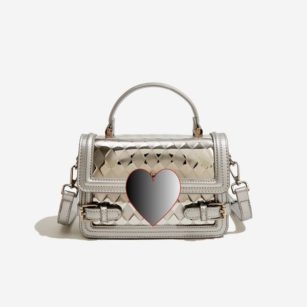 Women S Designer Small Group Design Checker Contrast Color Handbag High Quality Lock Buckle Shoulder Bag, Silver
Women S Designer Small Group Design Checker Contrast Color Handbag High Quality Lock Buckle Shoulder Bag, Silver