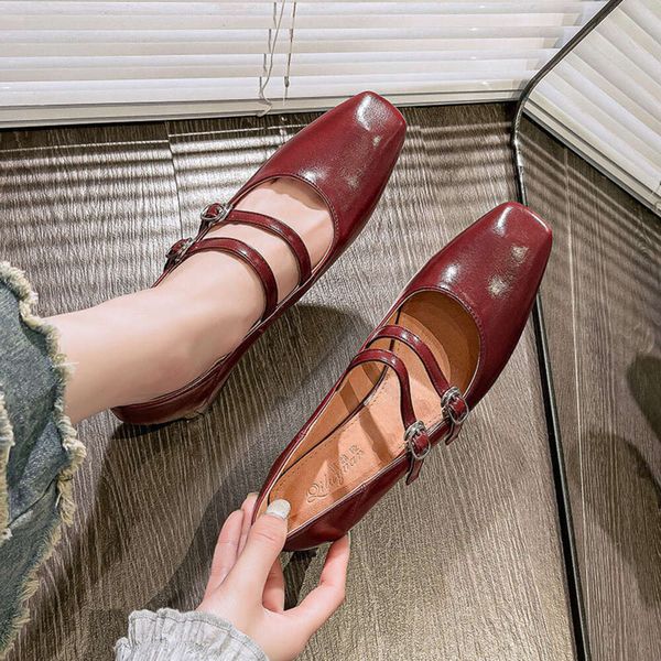 Square head straight line with high heels thick heels French Marilyn womens shoes 2024 new spring and autumn low heel shoes, Wine
Square head straight line with high heels thick heels French Marilyn womens shoes 2024 new spring and autumn low heel shoes, Wine
