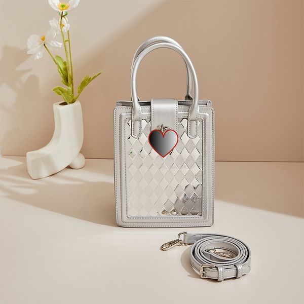 Leather Bag for Ladies Fashionable Small Square Cell Phone Bag New Mini Crossbody PU with Single Strap Waterproof Portable, Silver
Leather Bag for Ladies Fashionable Small Square Cell Phone Bag New Mini Crossbody PU with Single Strap Waterproof Portable, Silver