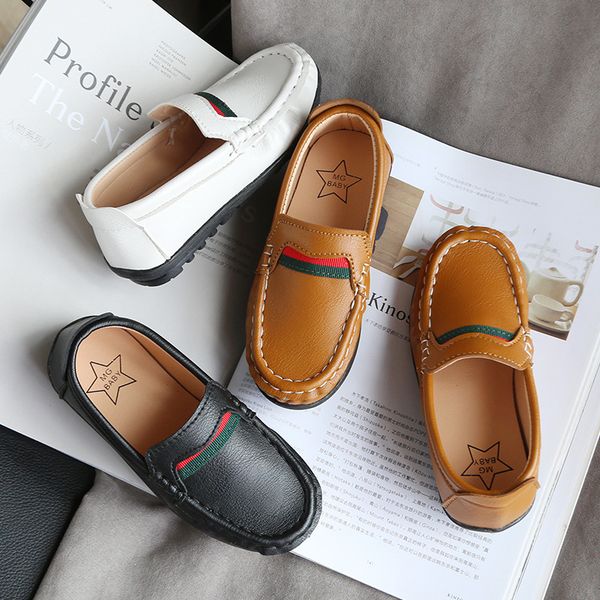 Children Leather Shoes New PU Loafers Baby Shoes White,Black,Brown Casual Kids Shoes Soft Soles Boy Casual Shoes Size 26-35
Children Leather Shoes New PU Loafers Baby Shoes White,Black,Brown Casual Kids Shoes Soft Soles Boy Casual Shoes Size 26-35