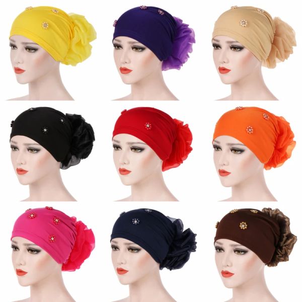Fashion Women's Accessories Headdress Muslim Women's Beaded Small Flower Baotou Hat Dubai Temperament Ladies Pullover Cap, White
Fashion Women's Accessories Headdress Muslim Women's Beaded Small Flower Baotou Hat Dubai Temperament Ladies Pullover Cap, White