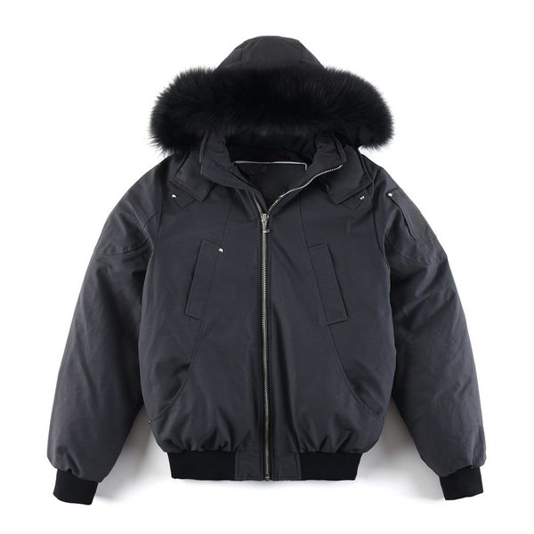 Designer Mens Winter Parkas Salzman France P Man Hooded Cropped Puffer Jacket 90% Goose Down Arctic Sier Fox Fur Collar, Gray
Designer Mens Winter Parkas Salzman France P Man Hooded Cropped Puffer Jacket 90% Goose Down Arctic Sier Fox Fur Collar, Gray