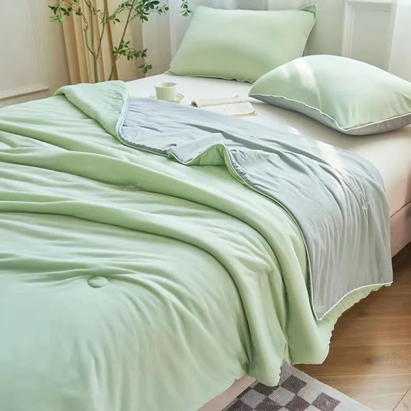 Coog Blanket for Bed Silky Air Condition Comforter Lightweight Cooled Summer Quilt with Double Side Cold Fabric 240506, Ice blue
Coog Blanket for Bed Silky Air Condition Comforter Lightweight Cooled Summer Quilt with Double Side Cold Fabric 240506, Ice blue